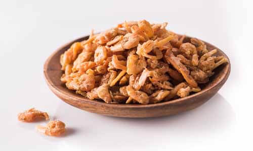 乾淨不染色的新鮮蝦米