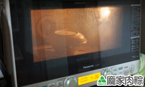 肉粽微波爐加熱教學