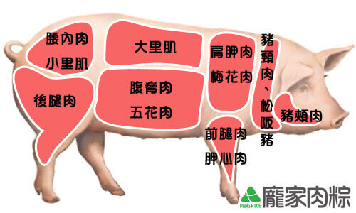 豬肉各個部位的差異