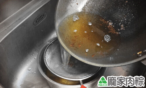 龐家肉粽用高級豬板油自製乾淨衛生的豬油教學