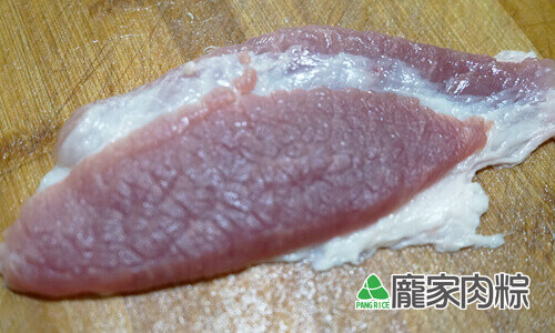 75-07豬肉瘦肉切法-逆紋(端午節包粽子知識推薦)