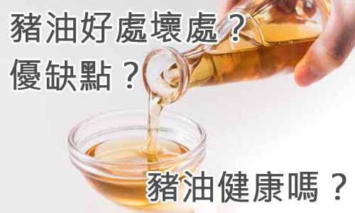 豬油好處壞處？優缺點？豬油健康嗎？