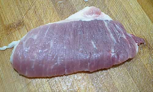 豬肉瘦肉切法-順紋(縱切)