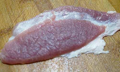 豬肉瘦肉切法-逆紋(橫切)