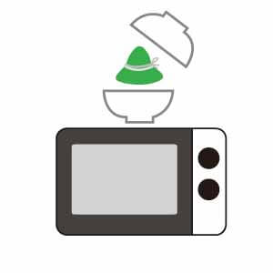 肉粽微波爐加熱-準備粽子跟兩個碗